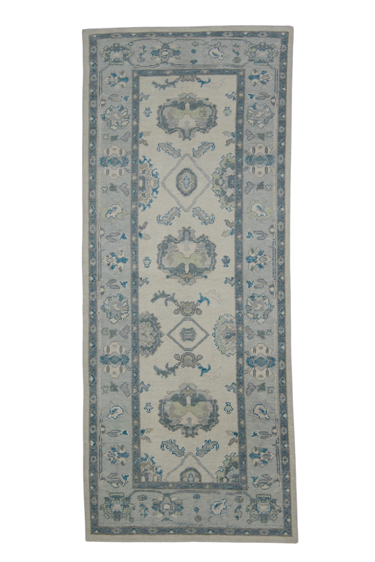 Turkish Oushak Rug 3'10" x 9'5" #7547