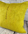 20 x 20 Hemp Pillow Turkish Cushion Natural Green Pillow Cushion Cover #6315