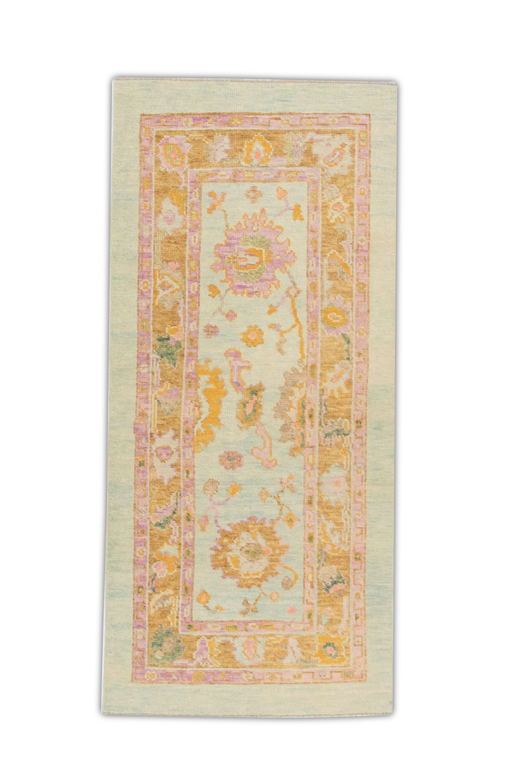 Turkish Oushak Rug 2'10" x 6'3" #1474