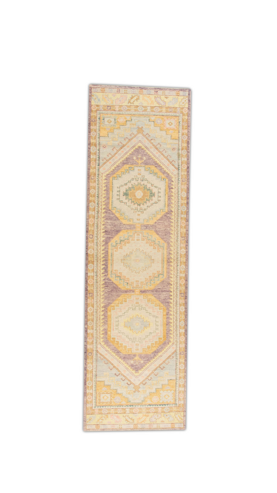 #1130 Turkish Oushak 3'1" x 10'4"