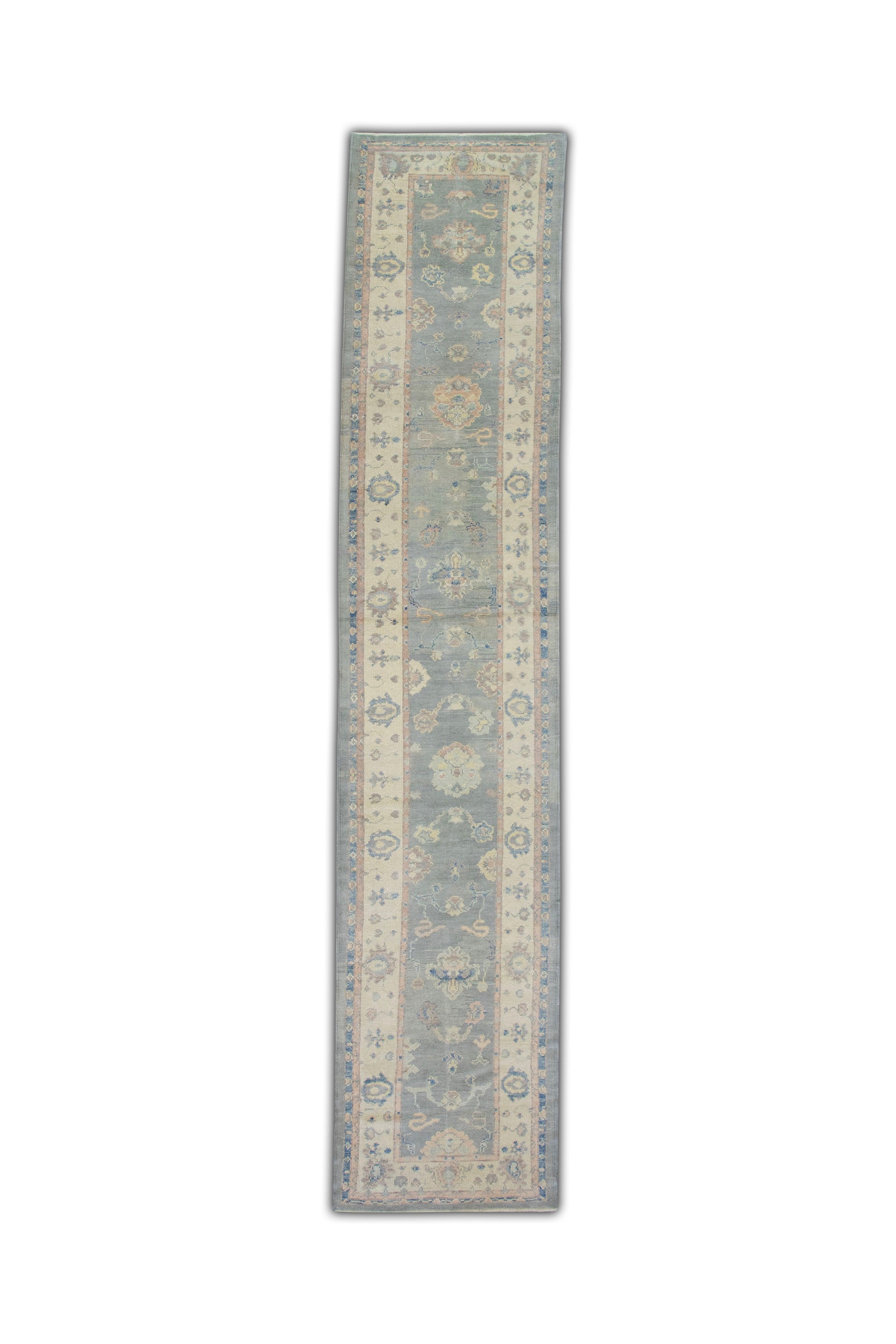 Turkish Oushak Rug 3'2" x 15'3" #5412