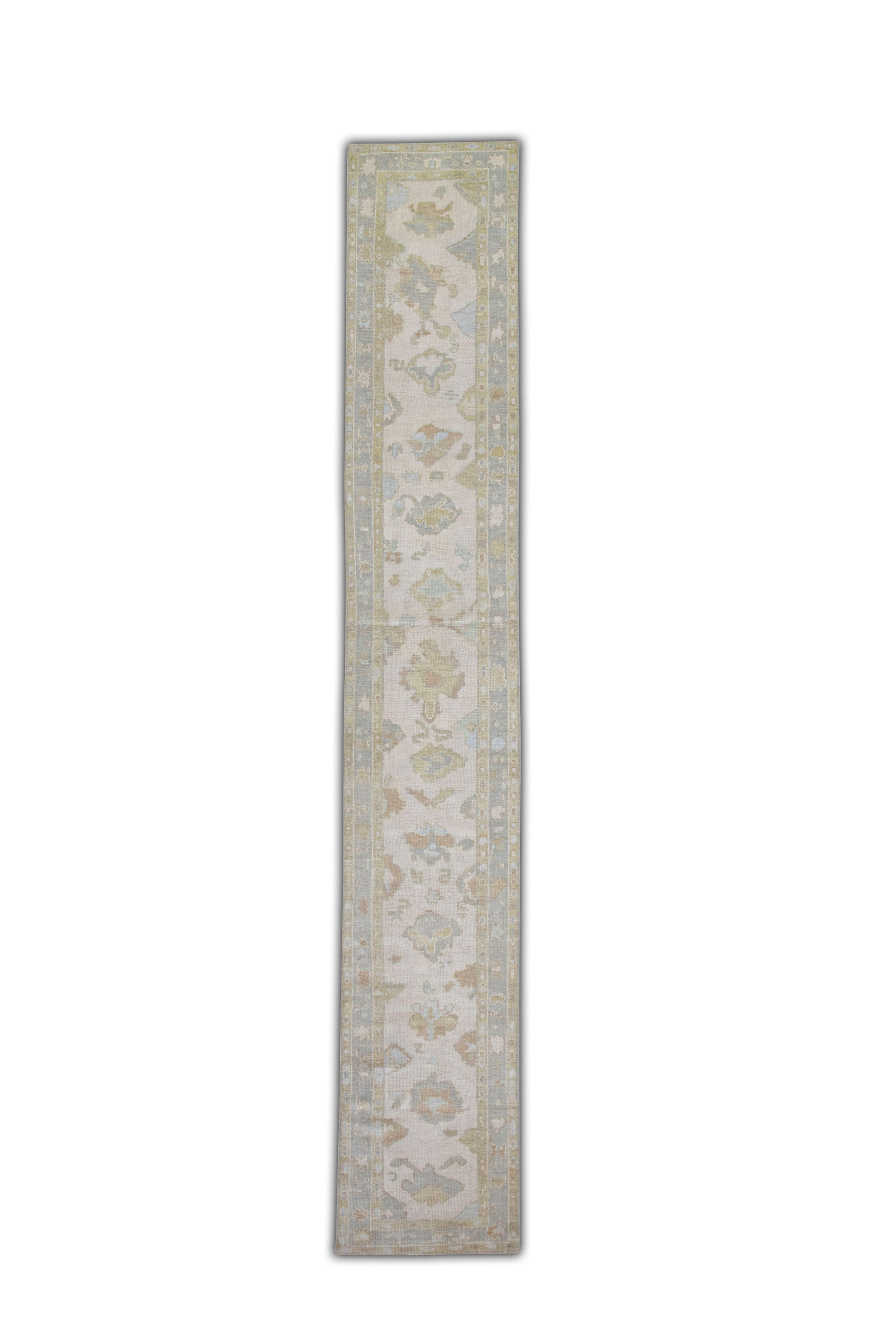 Turkish Oushak Rug 2'6" x 15'10" #5757