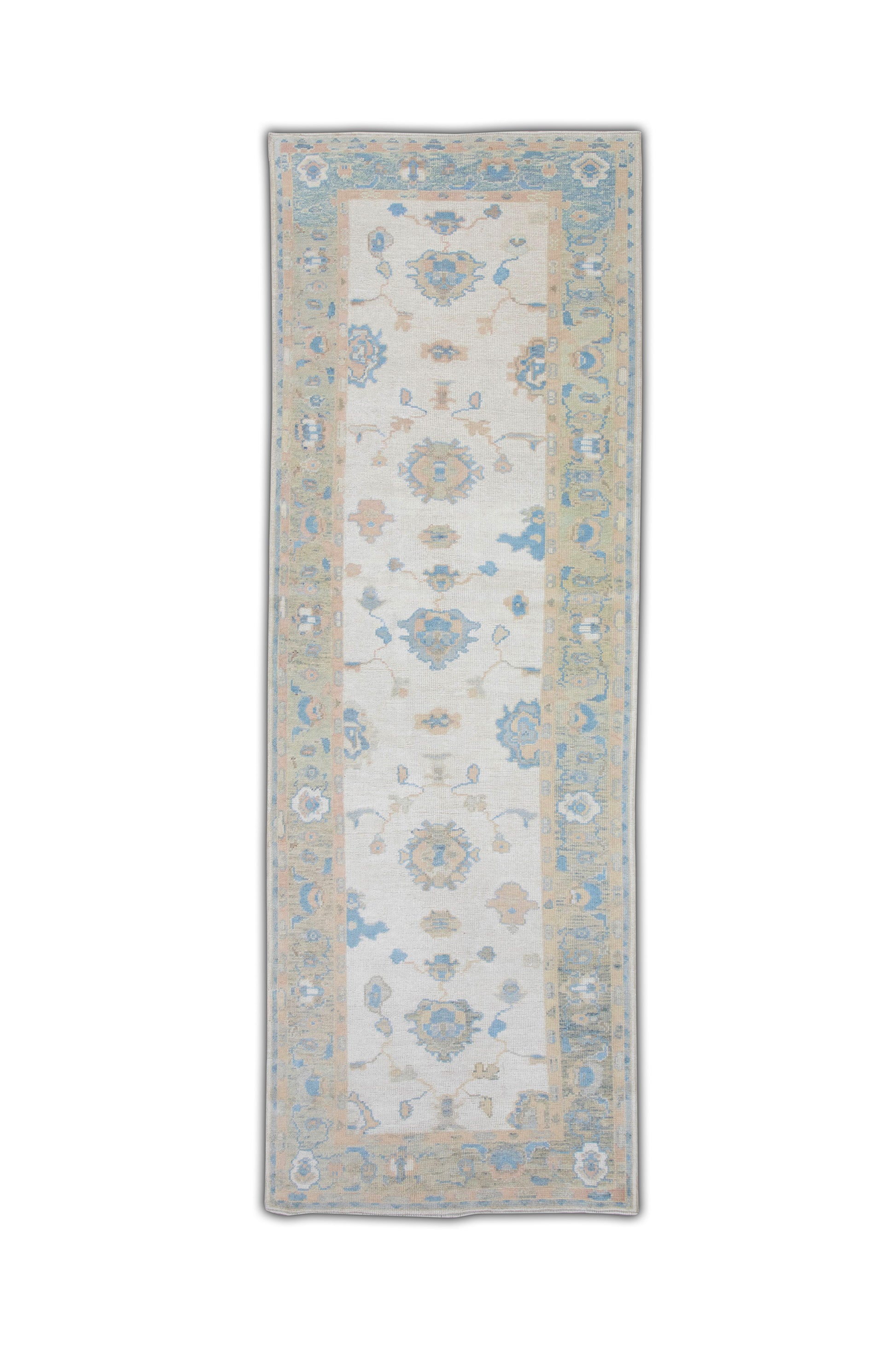 Turkish Oushak Rug 3'9" x 10'9" #5354