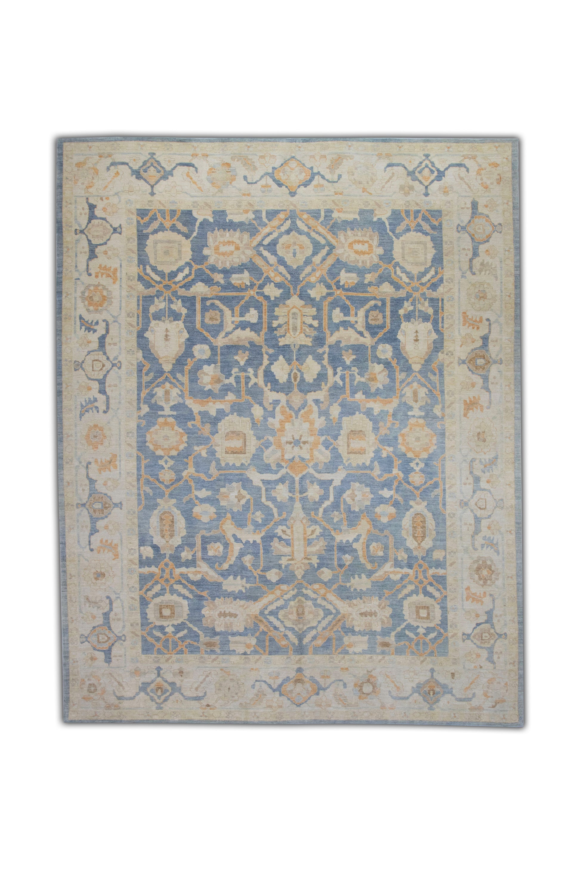Turkish Antique Look Oushak Rug 10' x 13'9"  #5973