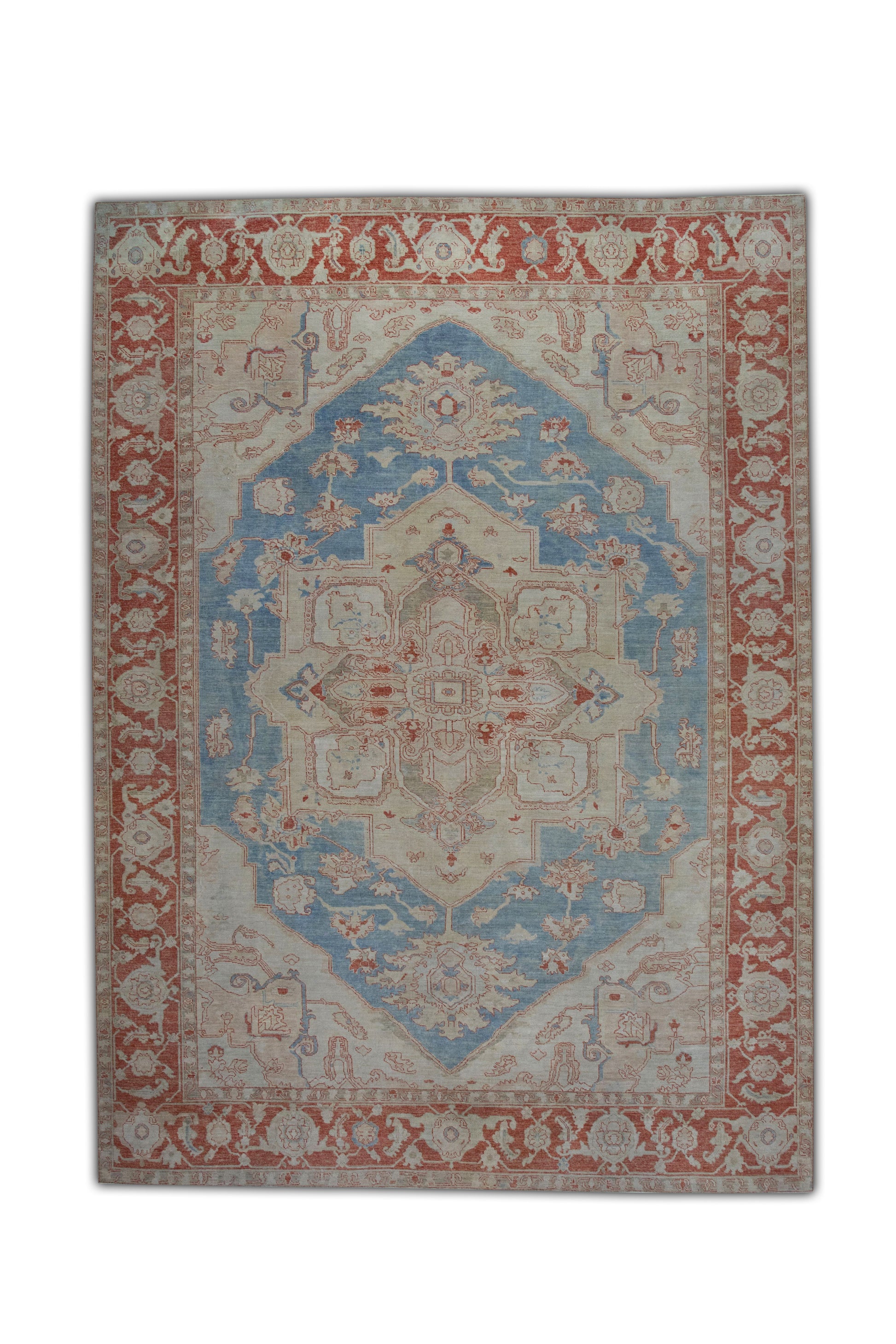 Turkish Antique Look Oushak Rug 10'4" x 14'3"  #5975