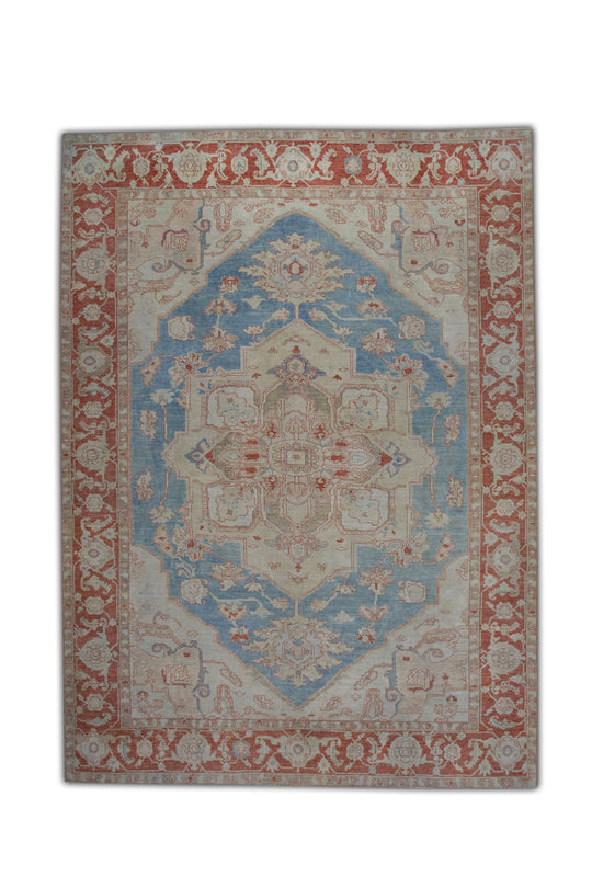 #5975 Turkish Antique Look Oushak 10'4" x 14'3"