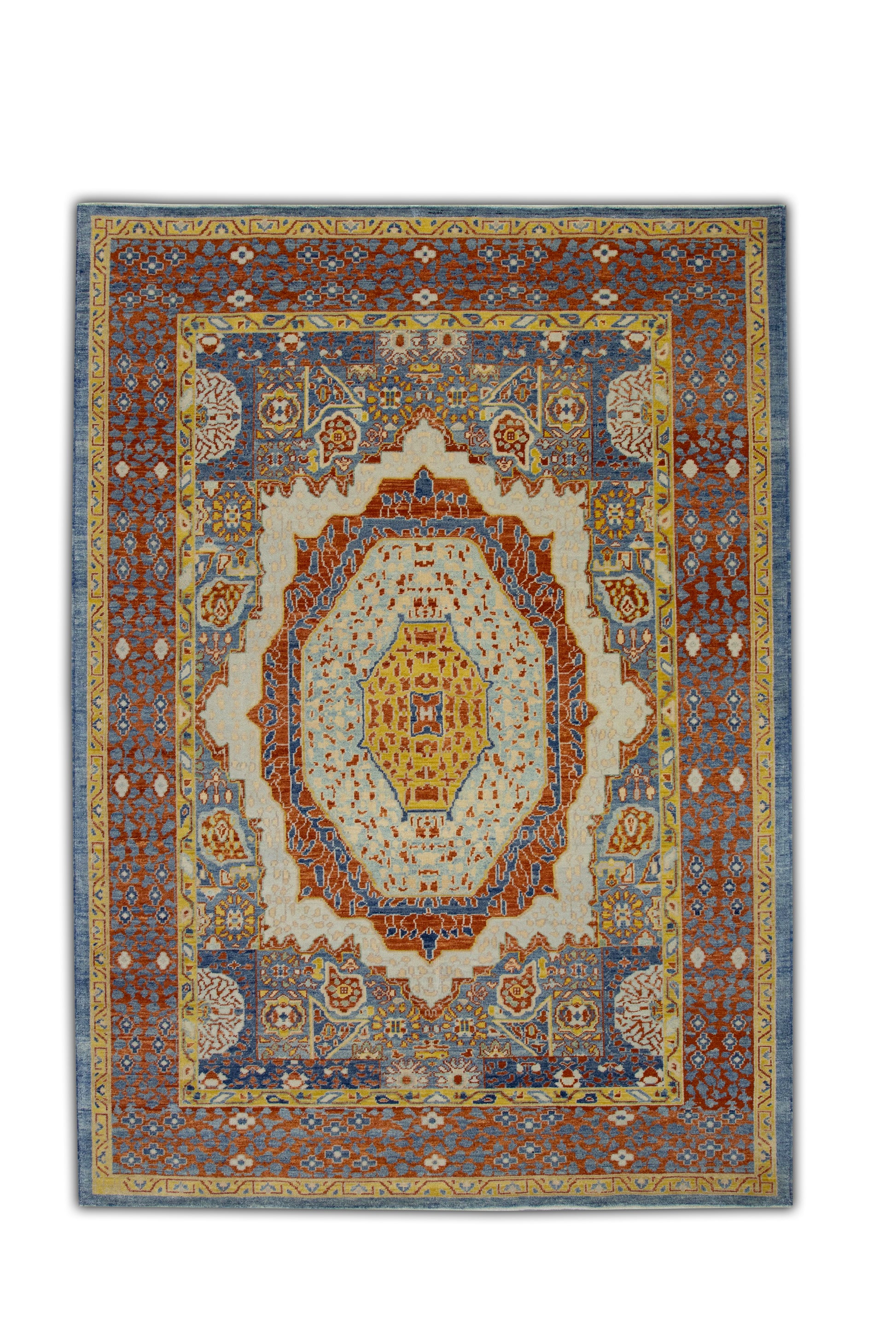 Turkish Antique Look Oushak Rug 6'4" x 8'10"  #5430