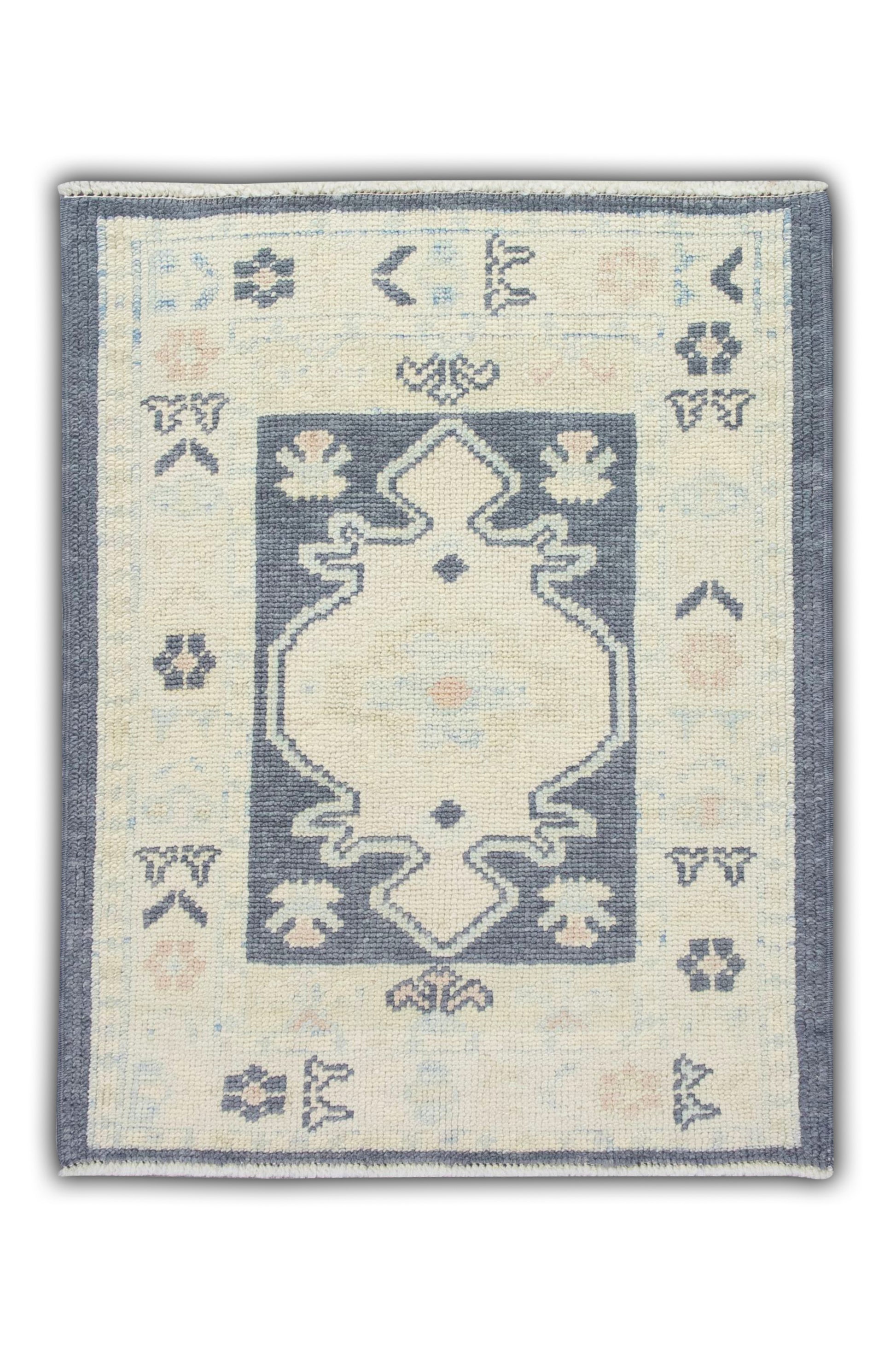 Turkish Oushak Rug 2'4" x 2'10" #5395