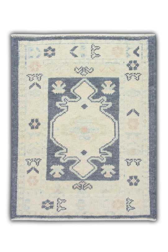 #5395 Turkish Oushak 2'4" x 2'10"