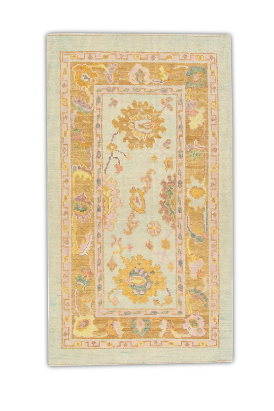 #1293 Turkish Oushak 2'10" x 5'1"