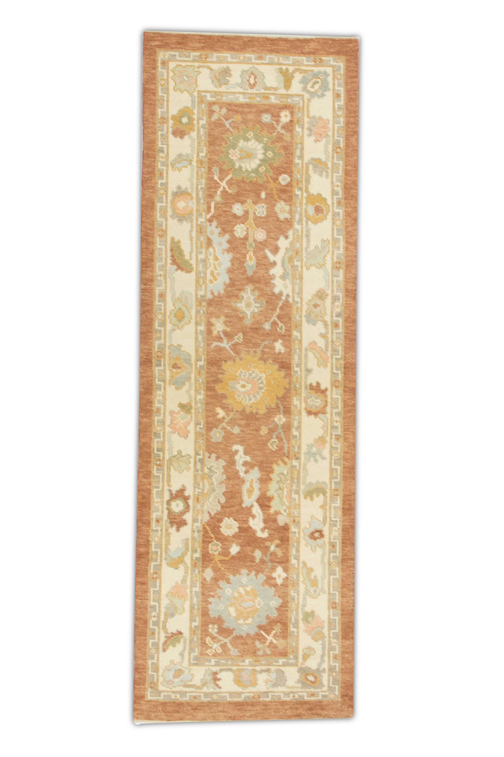 Turkish Oushak Rug 2'7" x 8'3" #706
