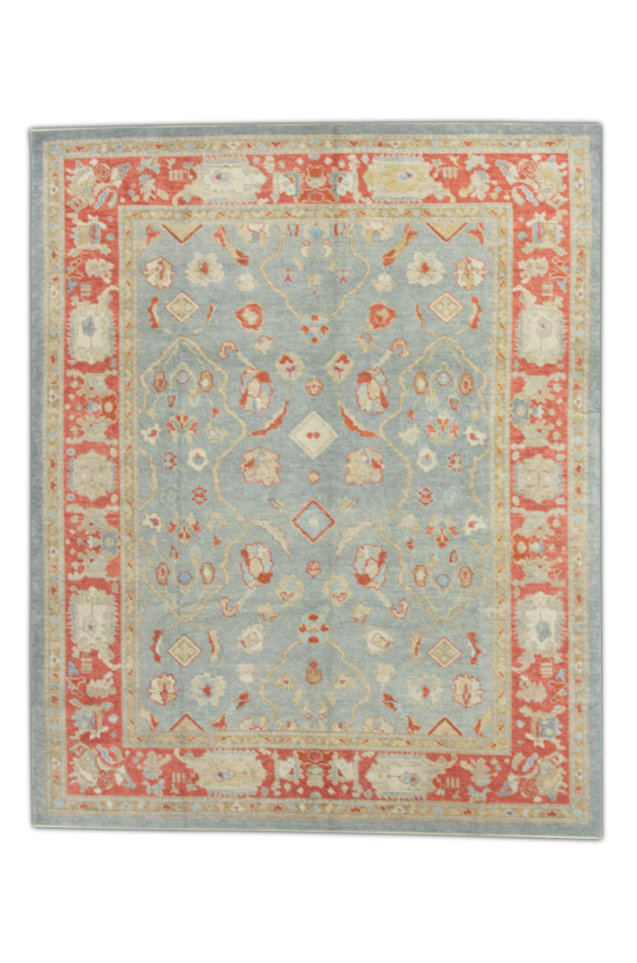 Turkish Oushak Rug 8'1" x 9'11" #2374