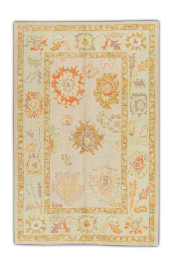 Turkish Oushak Rug 4'2" x 6'2" #263