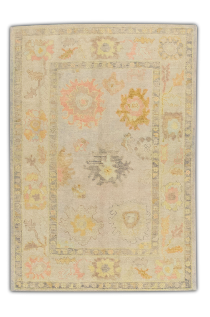Turkish Oushak Rug 4'2" x 5'10" #267