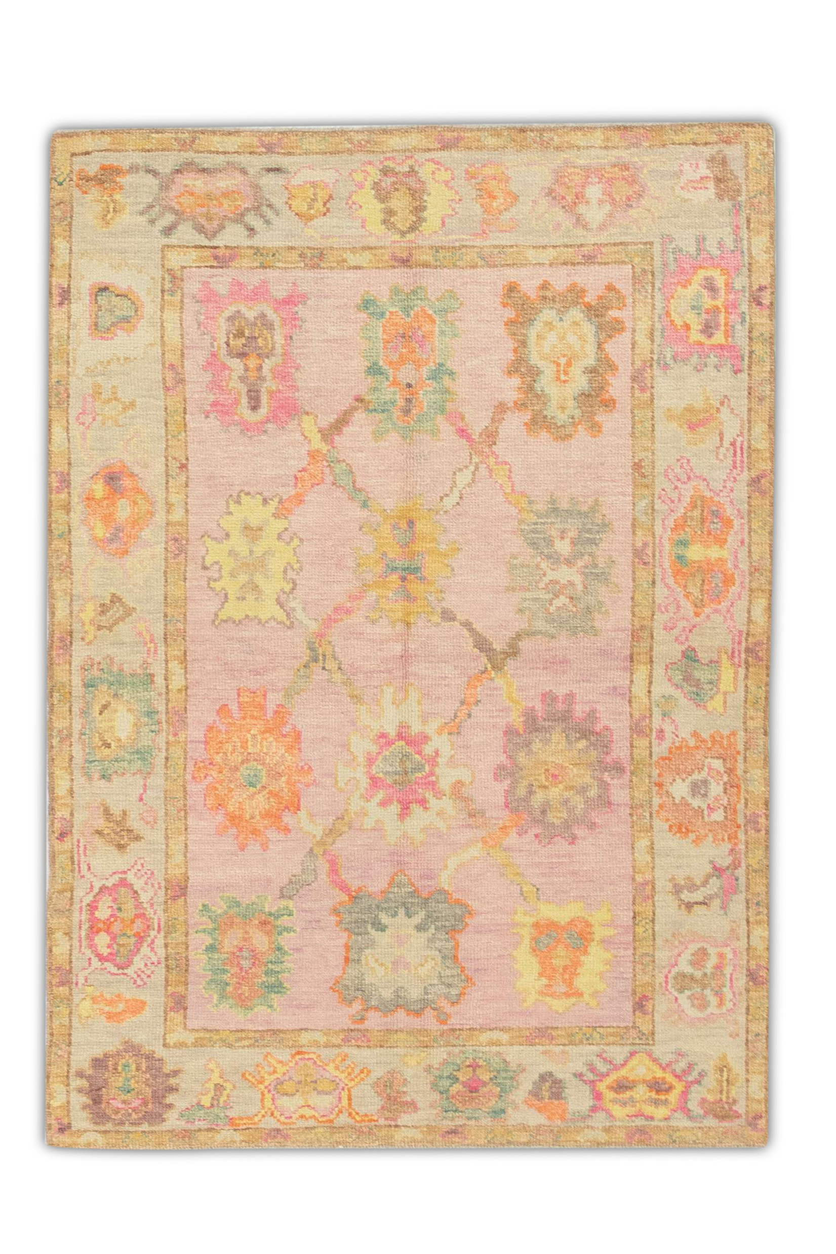 Turkish Oushak Rug 3'11" x 5'8" #298