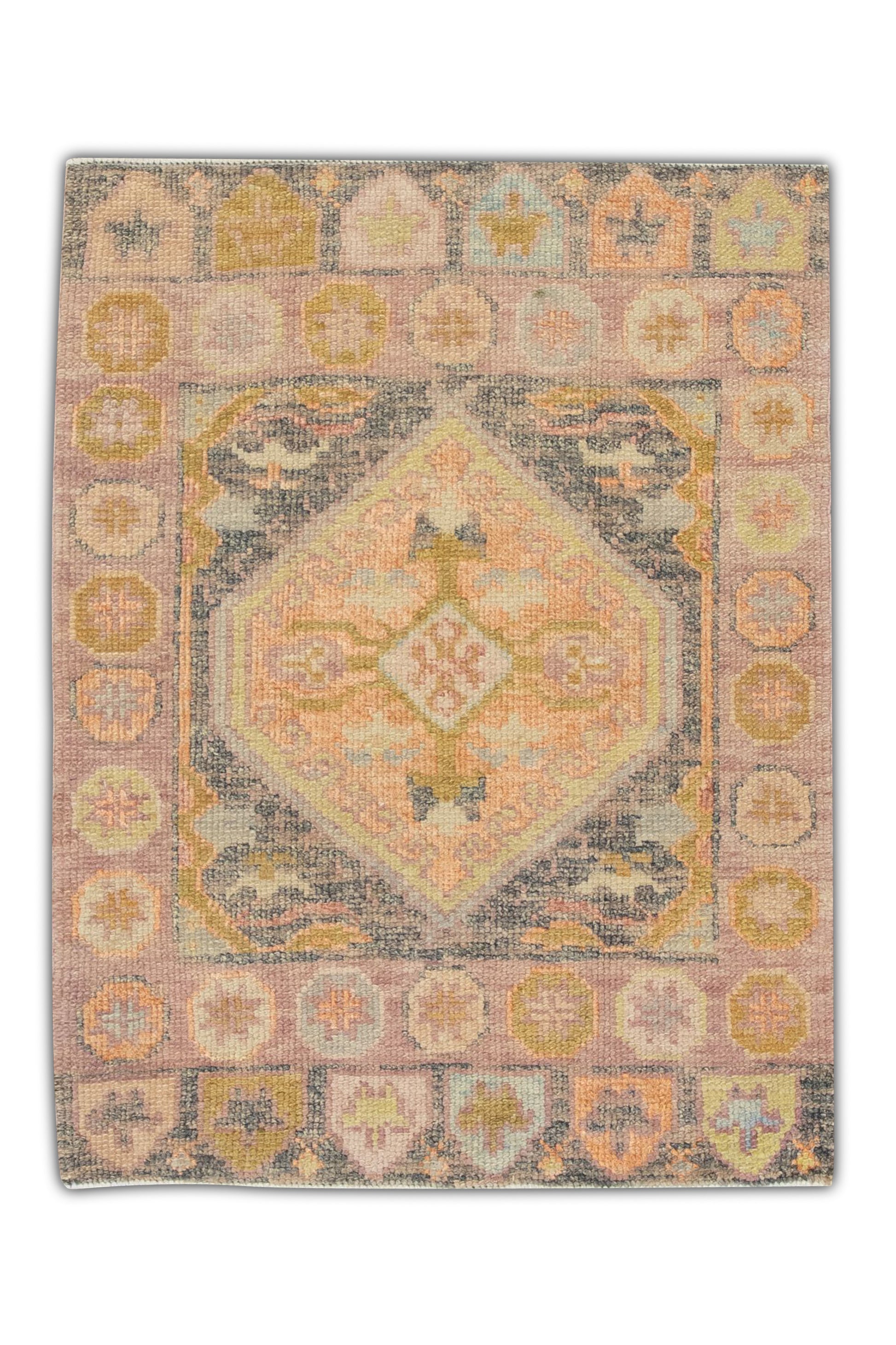 Turkish Oushak Rug 2'4" x 3'1" #4127