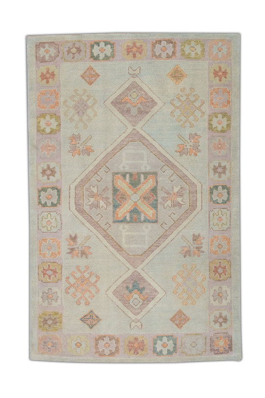 #4301 Turkish Oushak 4'1" x 6'5"