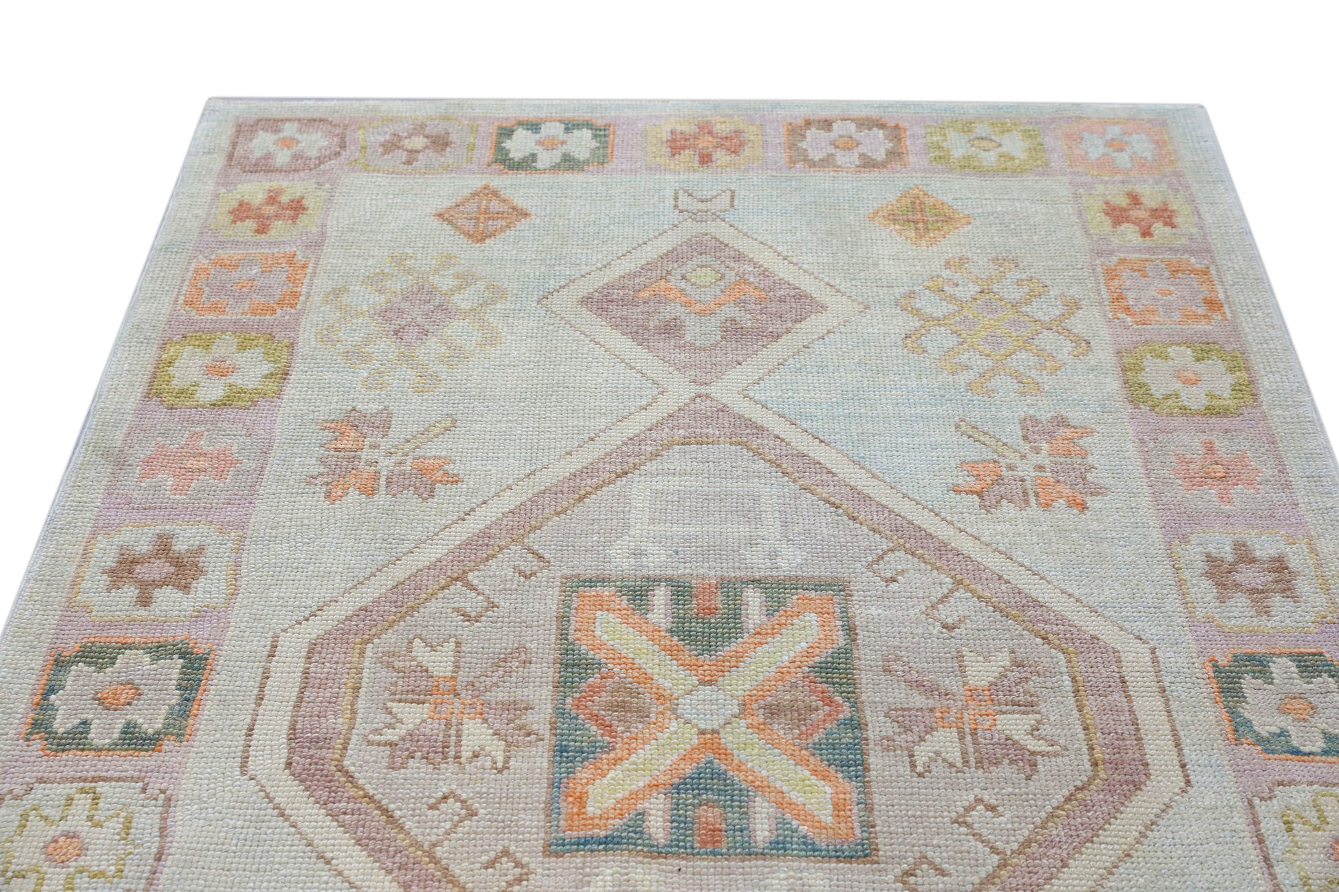 Turkish Oushak Rug 4'1" x 6'5" #4301