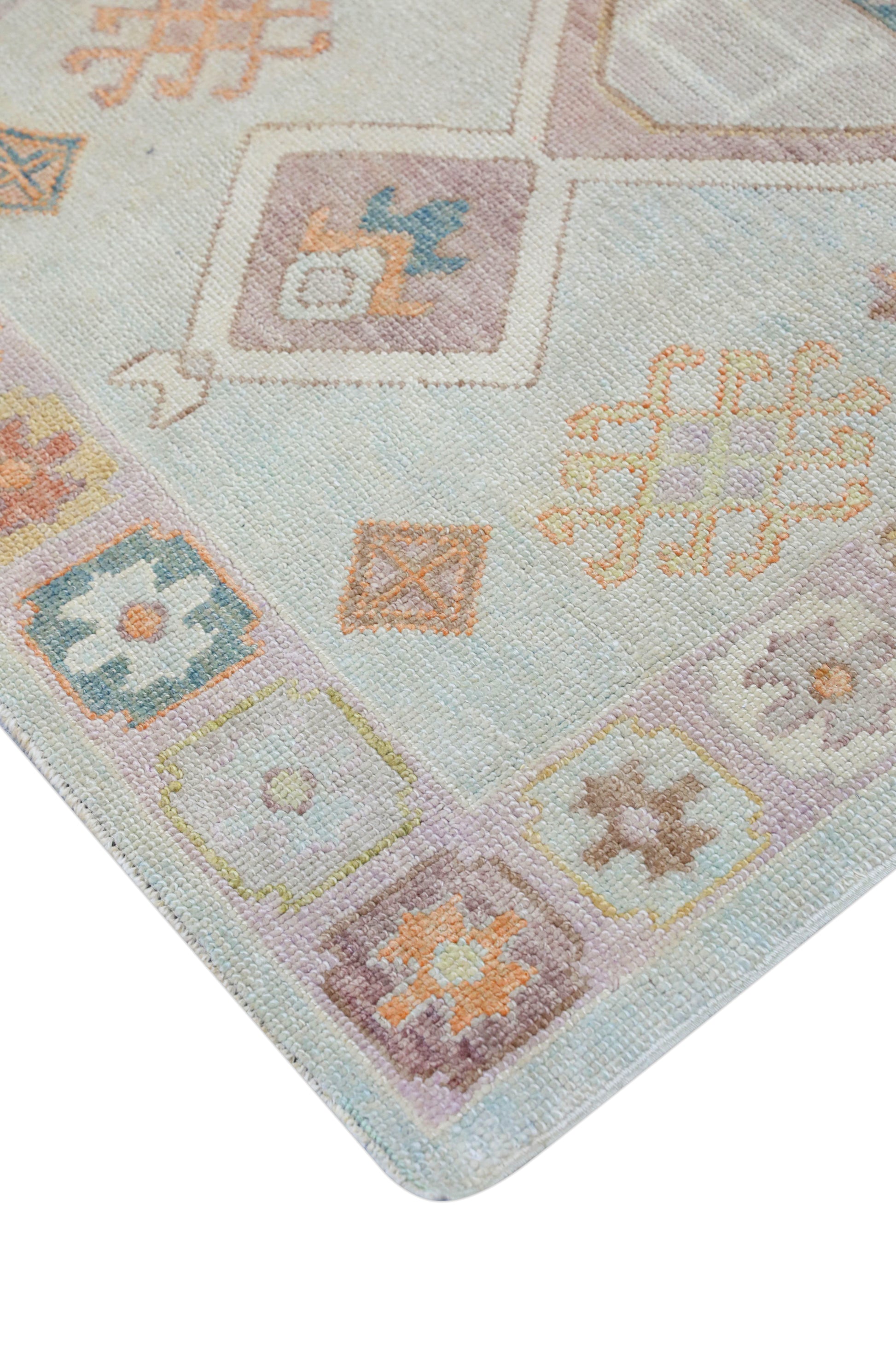 Turkish Oushak Rug 4'1" x 6'5" #4301