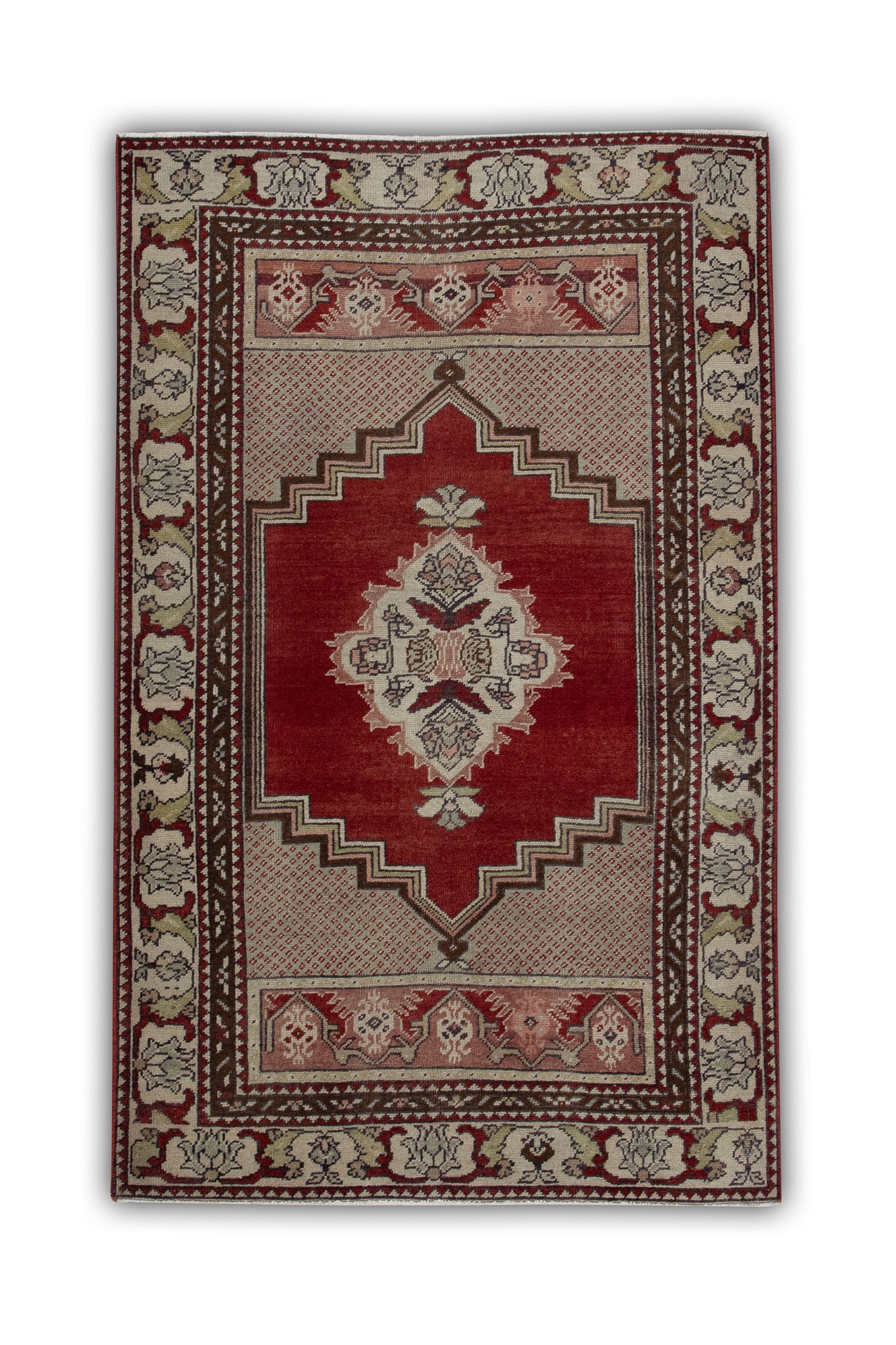 Turkish Vintage Anatolian Rug  3'2" x 5'1" #27