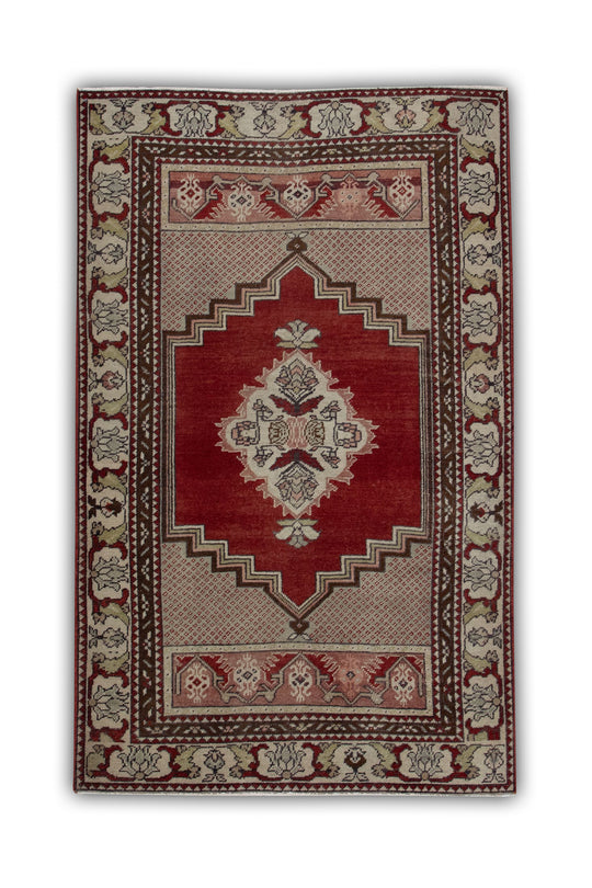 #27 Turkish Vintage Anatolian Rug  3'2" x 5'1"