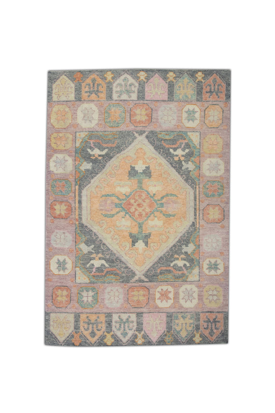 #4290 Turkish Oushak 4'3" x 6'2"