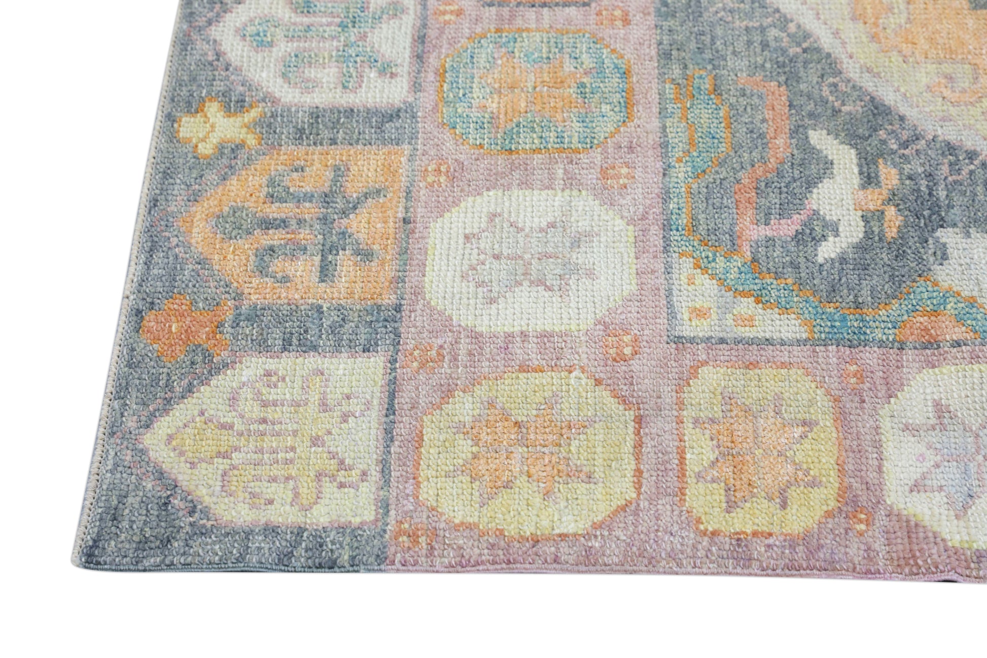 Turkish Oushak Rug 4'3" x 6'2" #4290