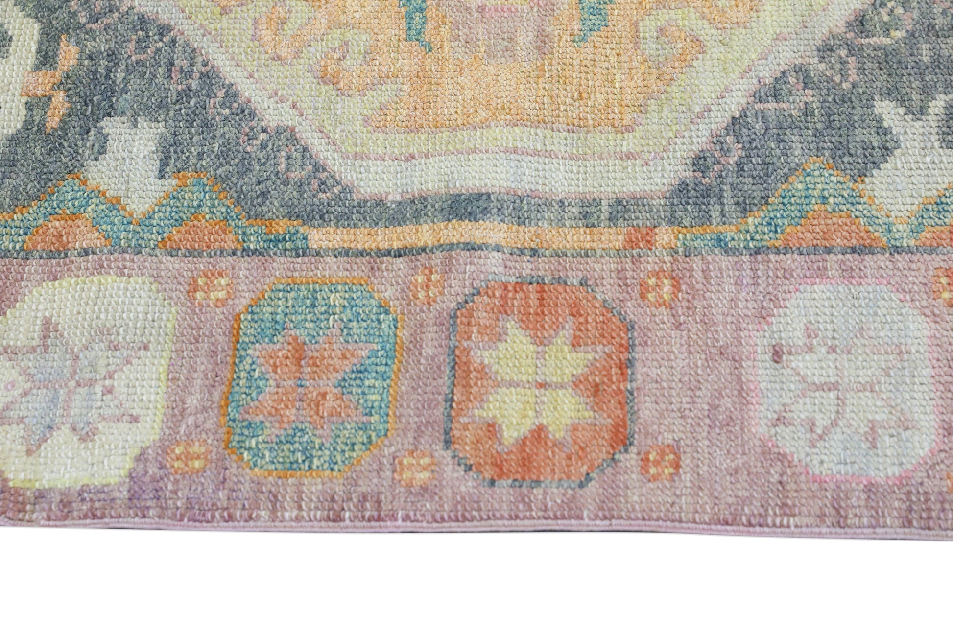 Turkish Oushak Rug 4'3" x 6'2" #4290