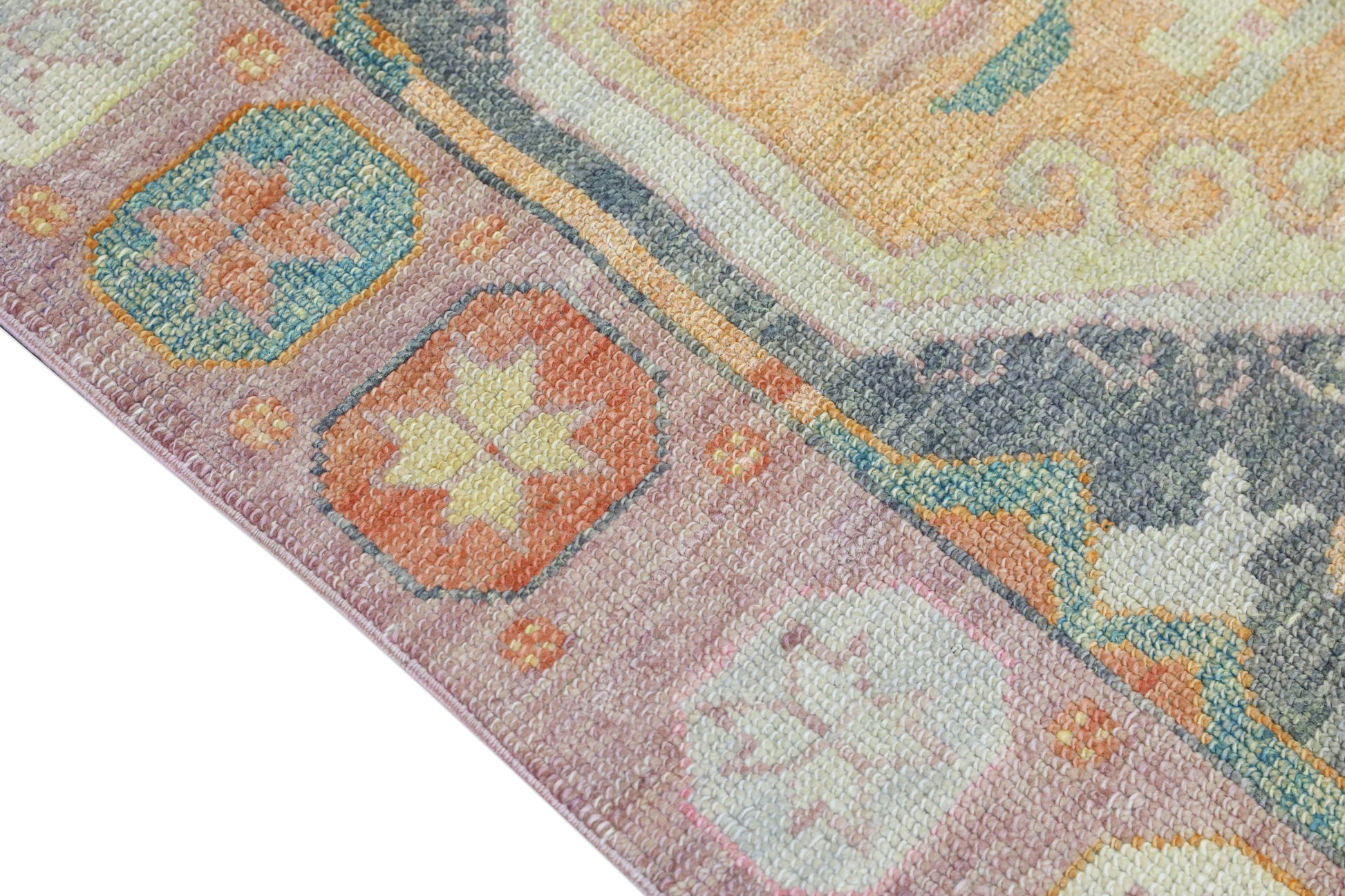 Turkish Oushak Rug 4'3" x 6'2" #4290