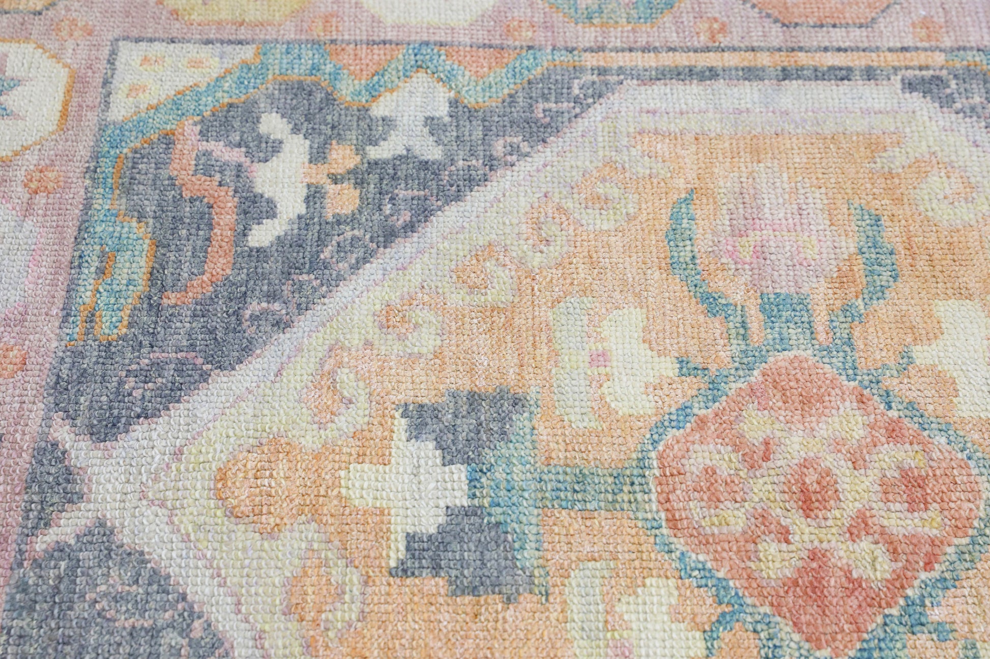 Turkish Oushak Rug 4'3" x 6'2" #4290