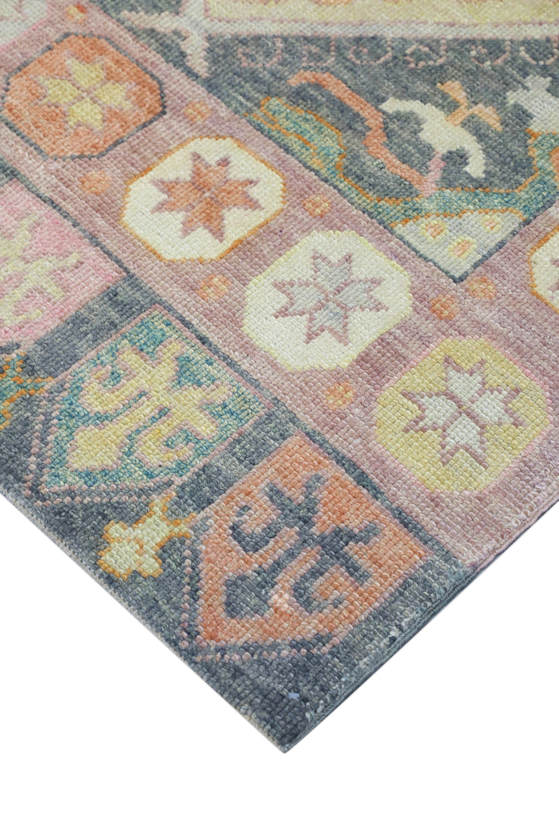 Turkish Oushak Rug 4'3" x 6'2" #4290