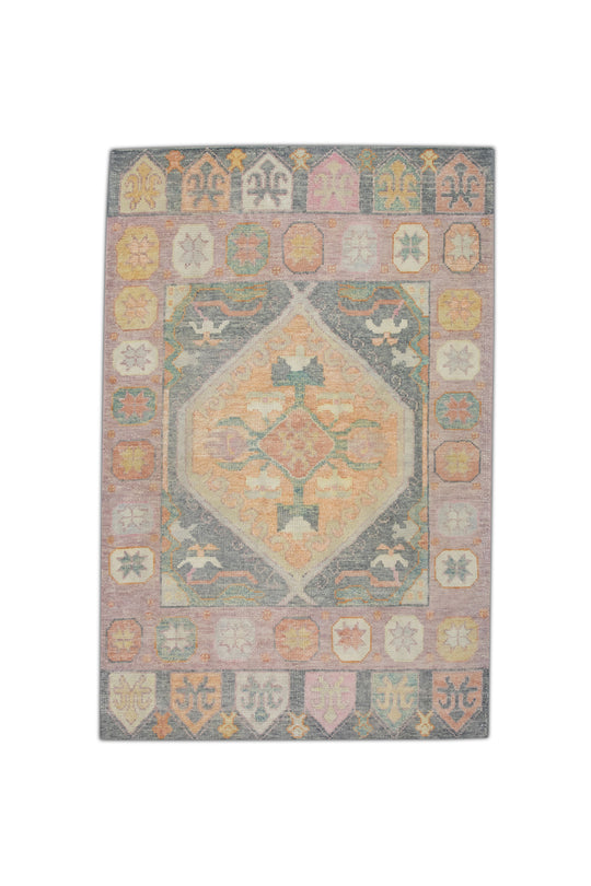 #4261 Turkish Oushak 4'2" x 6'3"