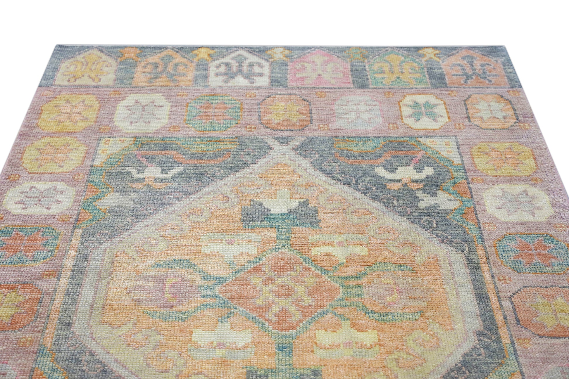 Turkish Oushak Rug 4'2" x 6'3" #4261