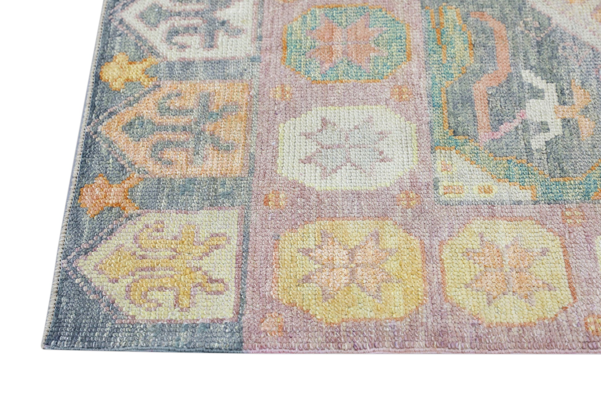 Turkish Oushak Rug 4'2" x 6'3" #4261