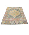 Turkish Oushak Rug 4'2" x 6'3" #4261