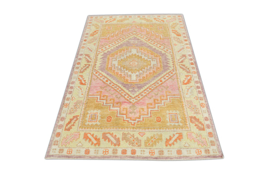 #481C Turkish Oushak 4'1" x 6'