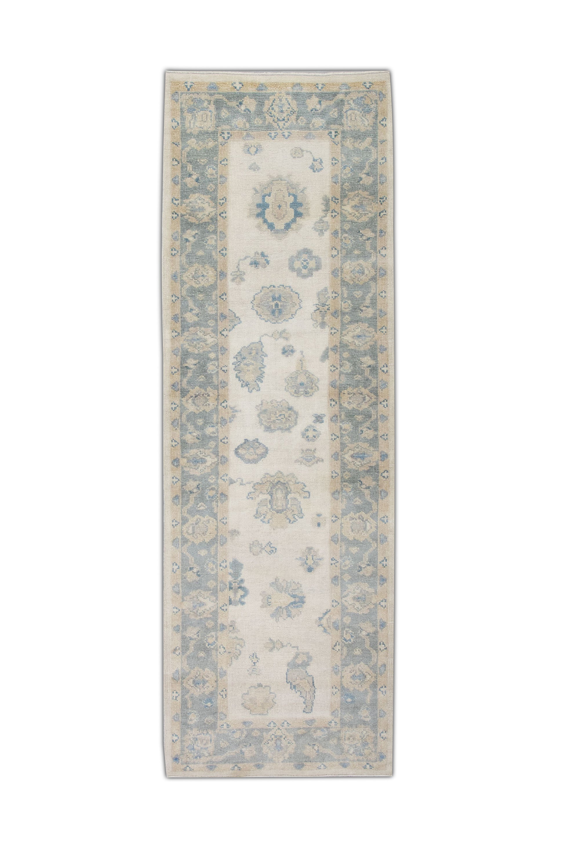 Turkish Oushak Rug 2'11" x 9'2" #4102