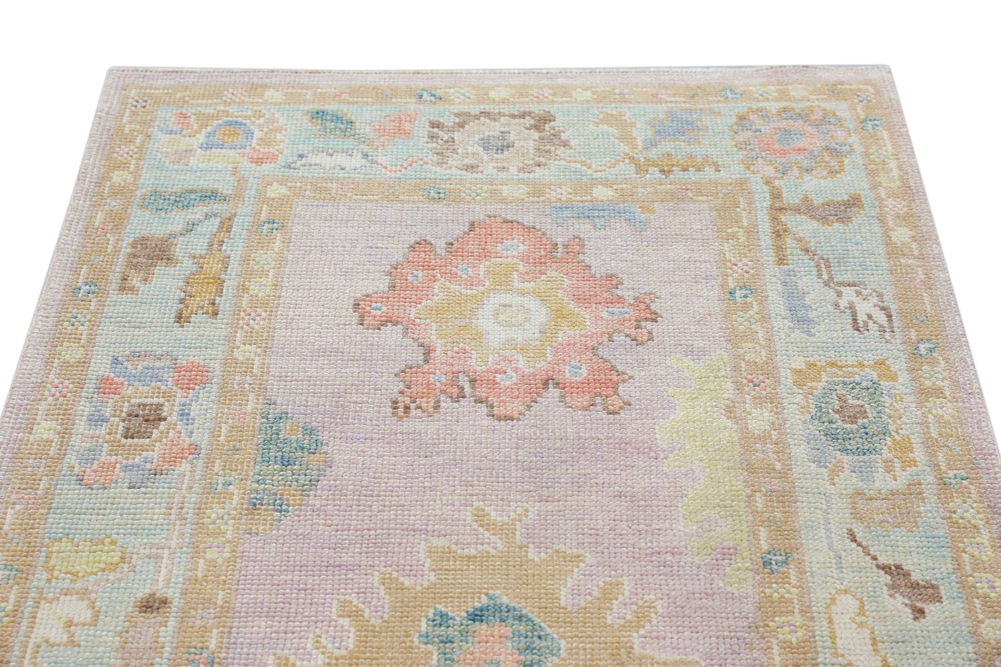 Turkish Oushak Rug 3' x 6'11" #4389