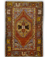 Turkish Vintage Anatolian Rug  2'10" x 4'2" #287