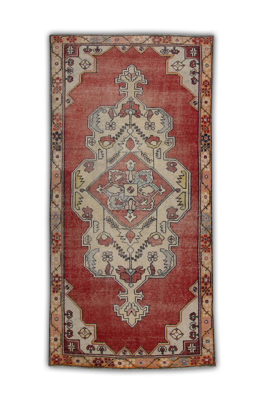 #441 Turkish Vintage Anatolian Rug  4' x 8'