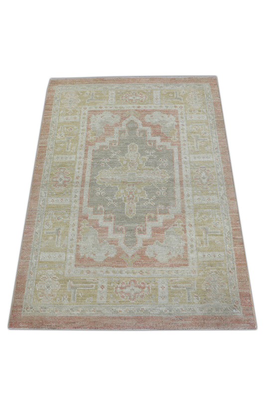 #1264 Turkish Oushak 3' x 4'3"