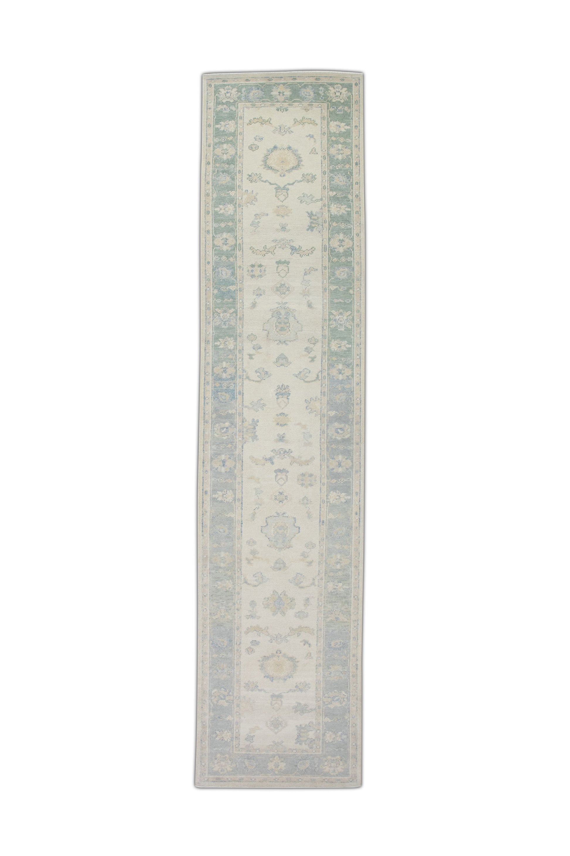 Turkish Oushak Rug 2'10" x 12'4" #4040