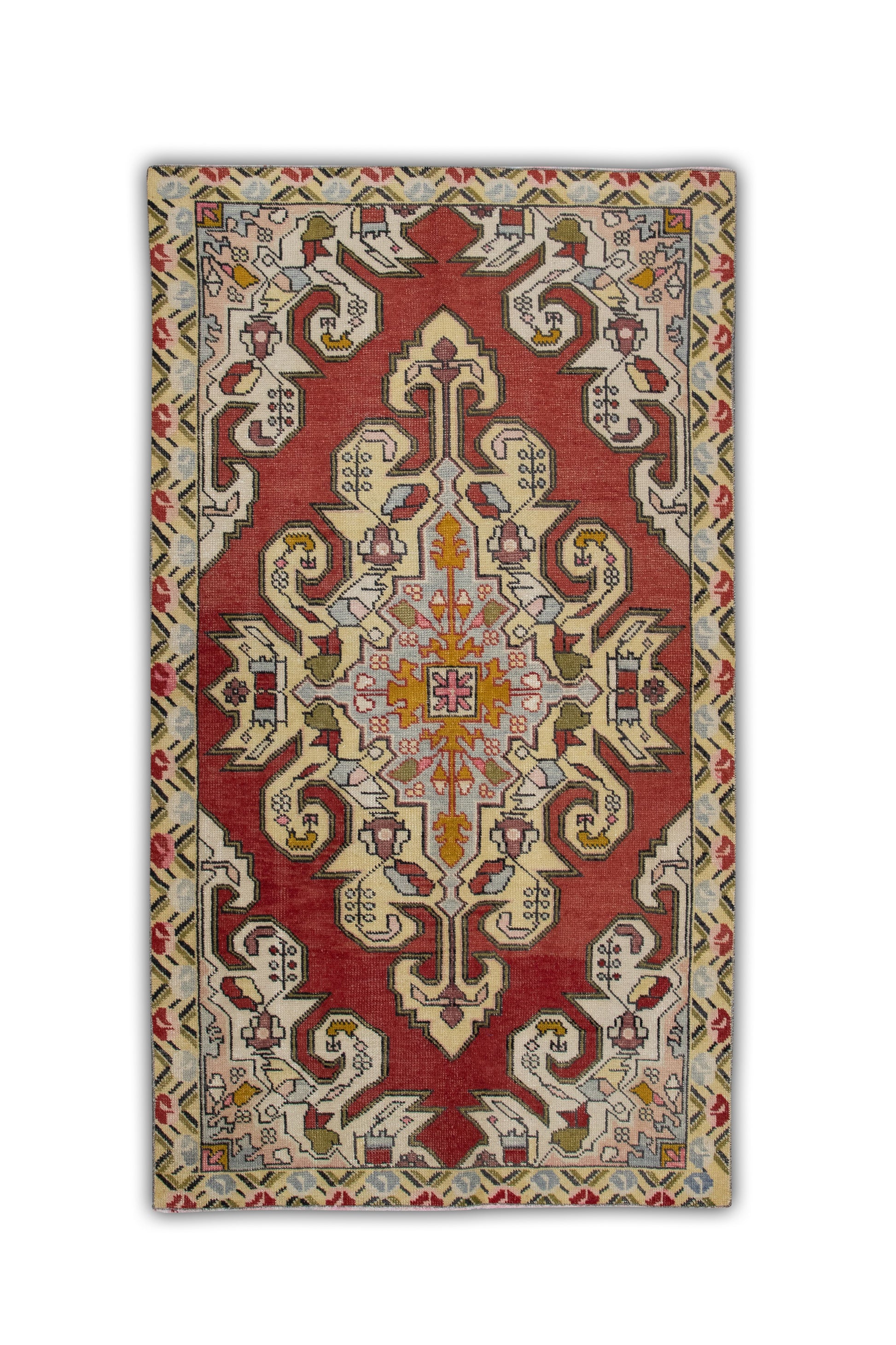 Turkish Vintage Anatolian Rug  4'3" x 7'6" #454