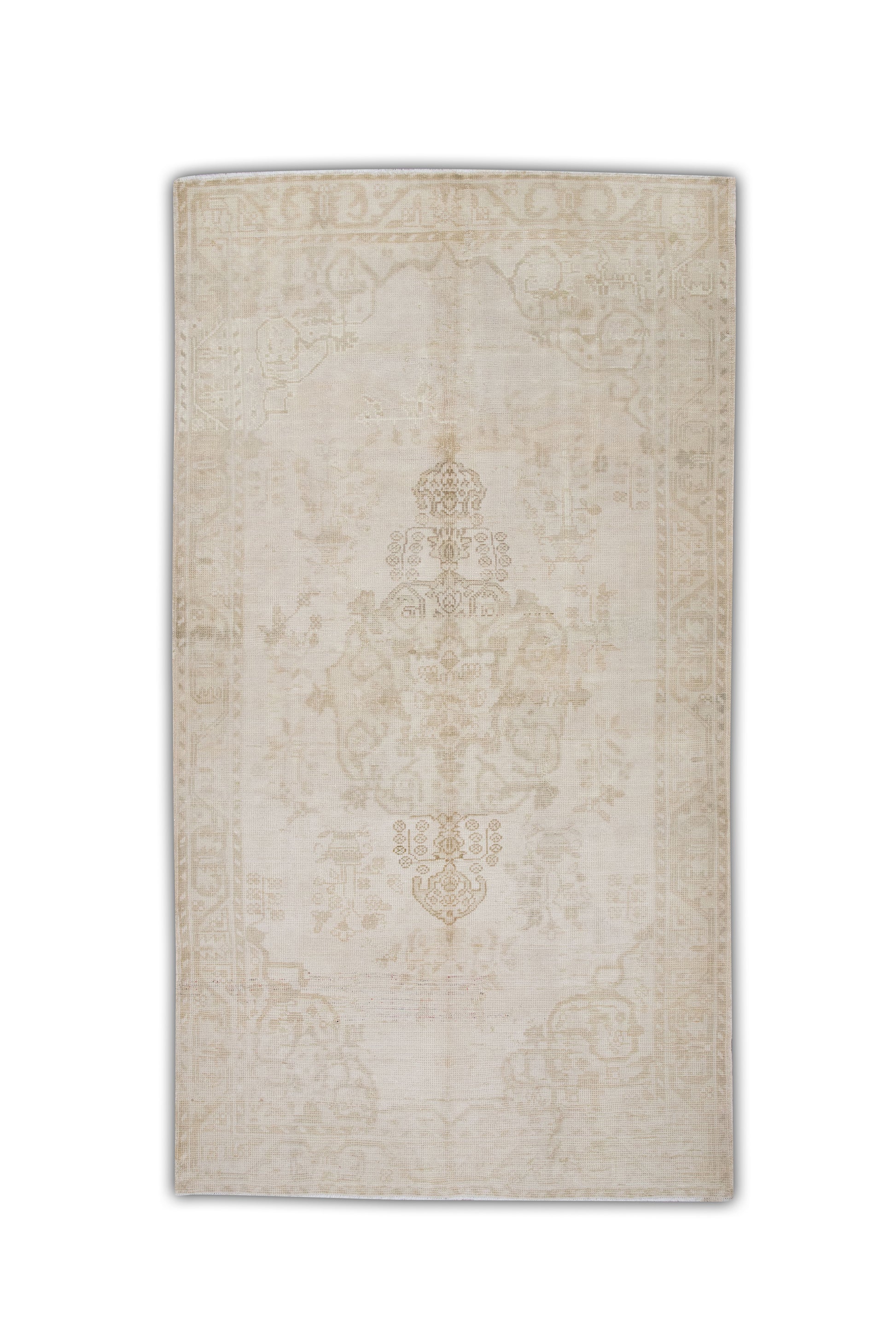 Turkish Vintage Anatolian Rug  5'1" x 9'8" #297