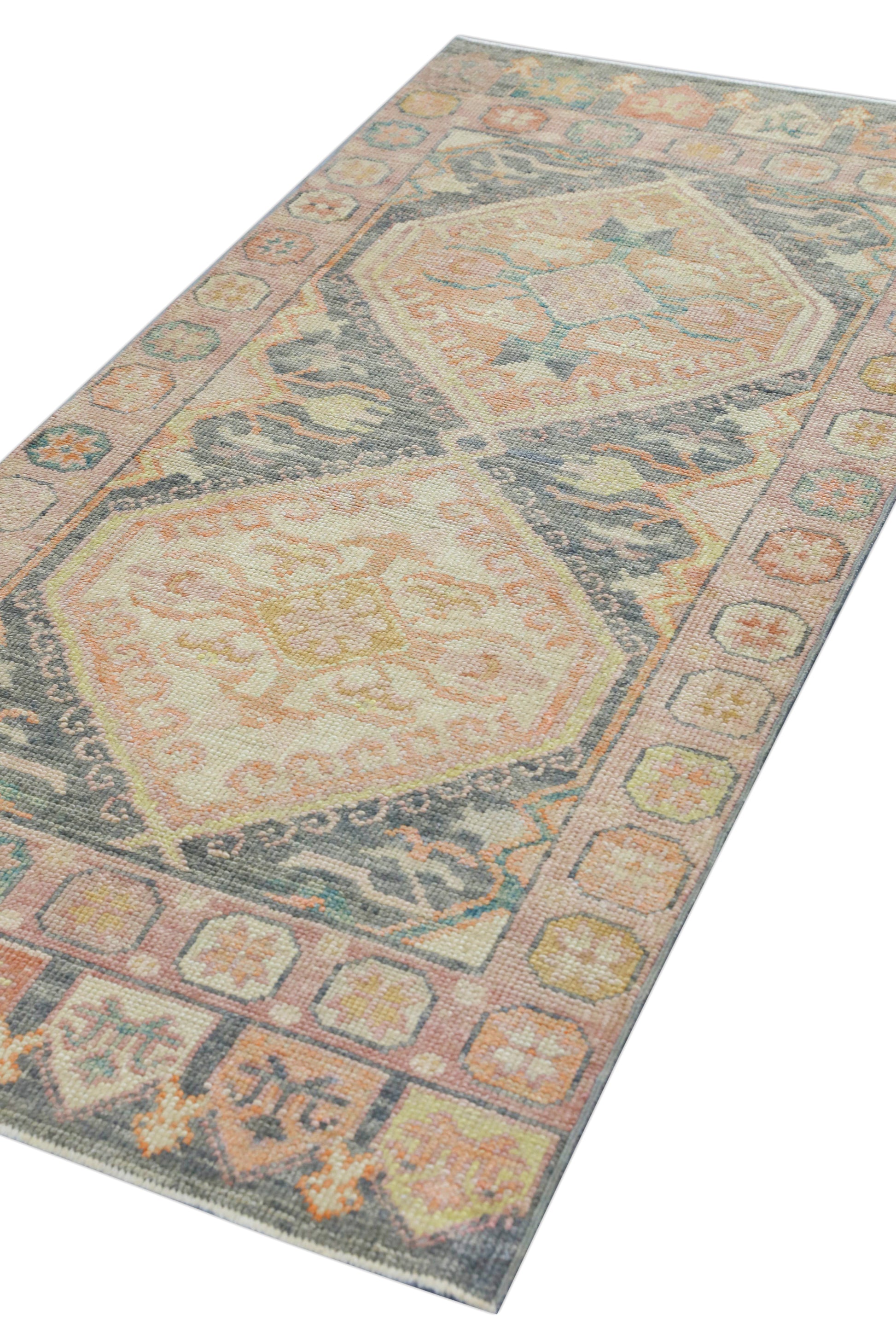 Turkish Oushak Rug 3' x 6'2" #4403