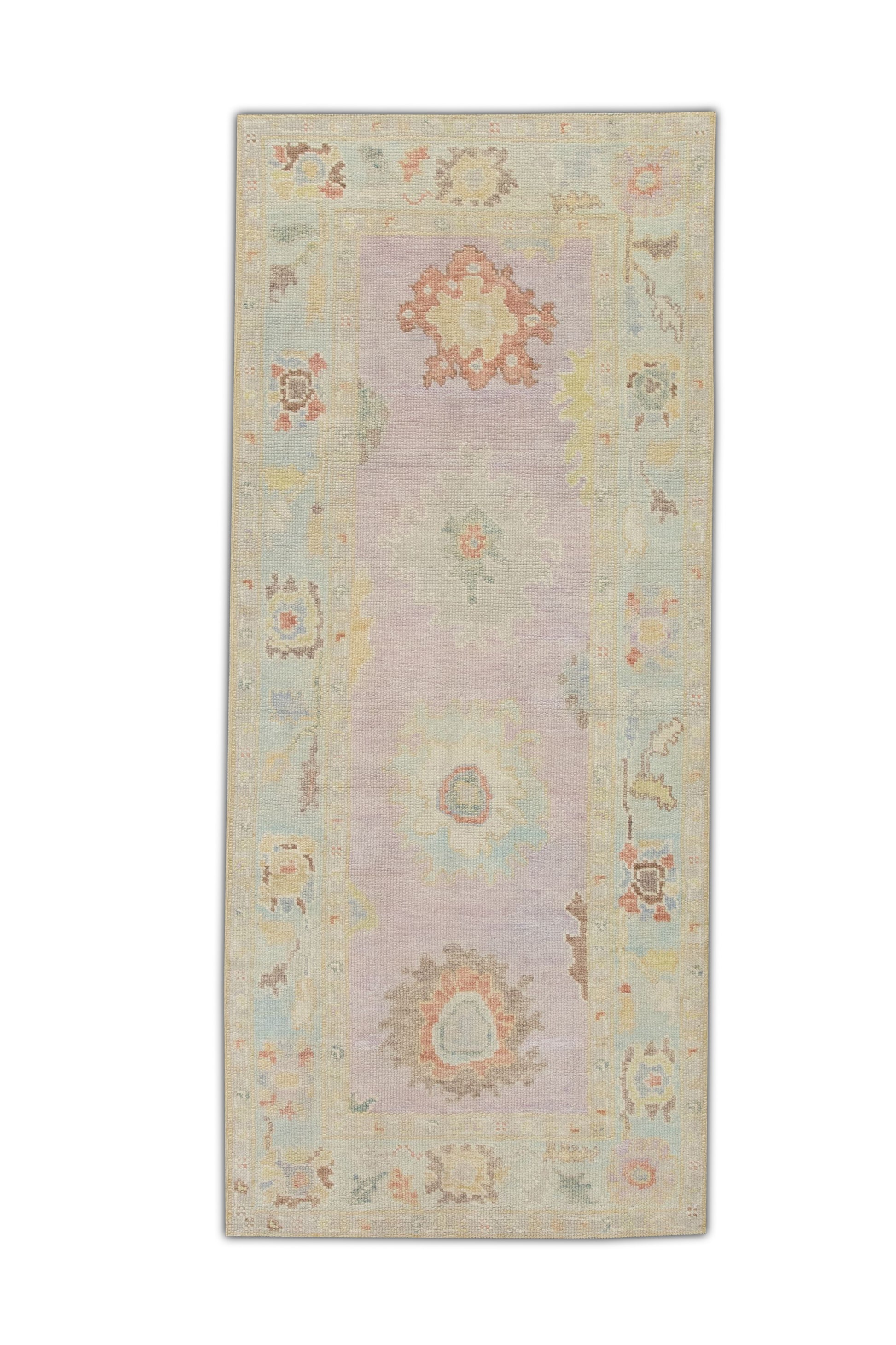 Turkish Oushak Rug 3' x 7' #4098