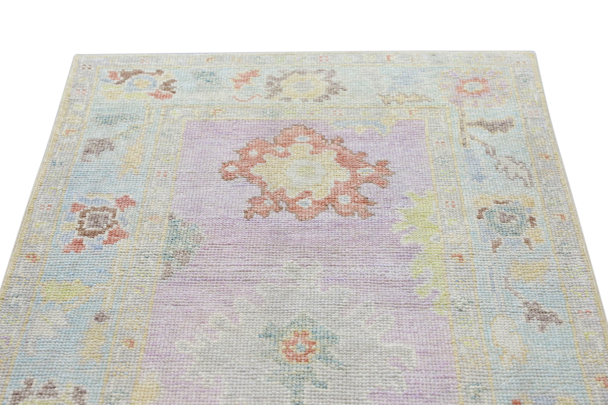 Turkish Oushak Rug 3' x 7' #4098