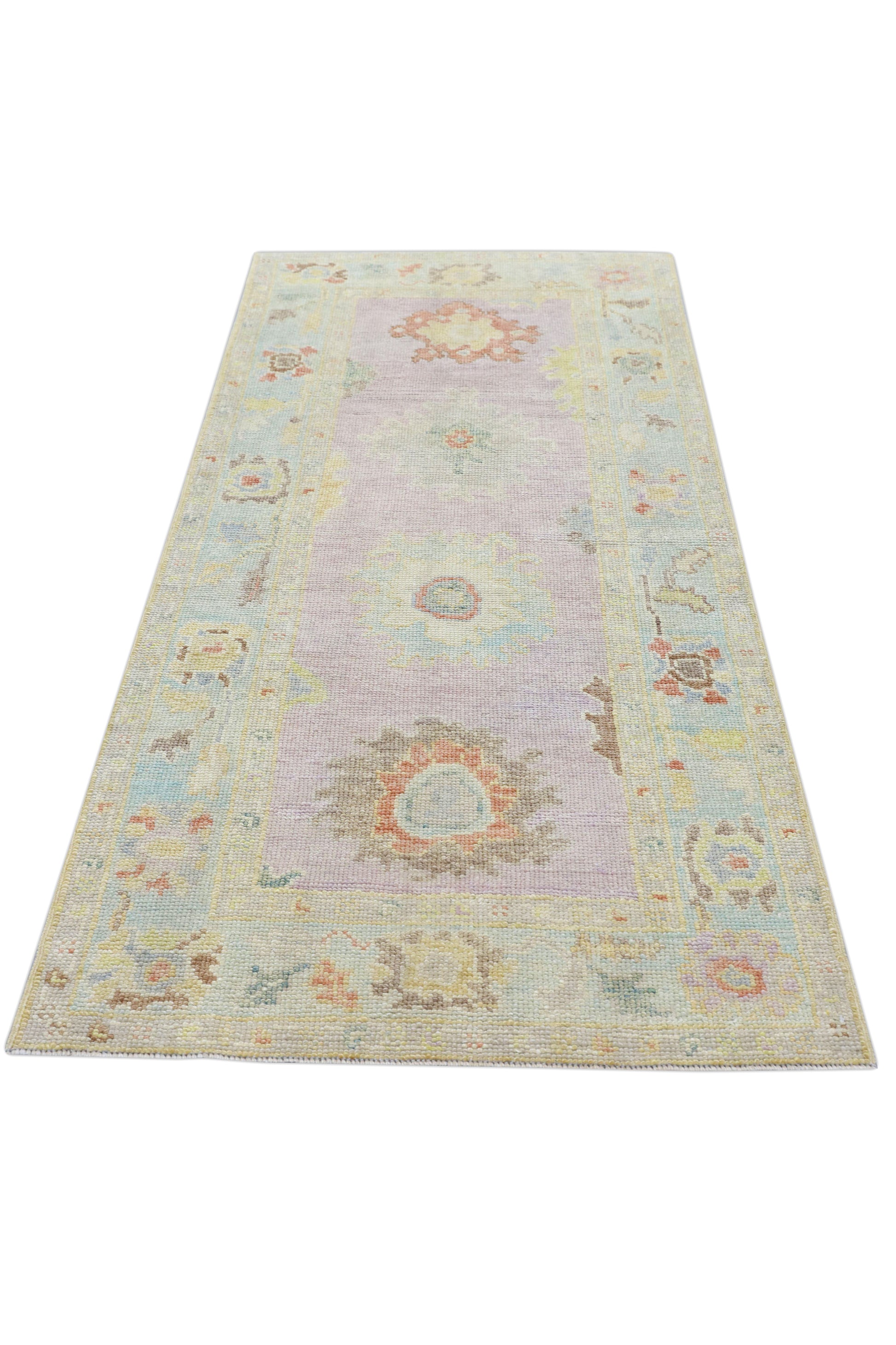 Turkish Oushak Rug 3' x 7' #4098