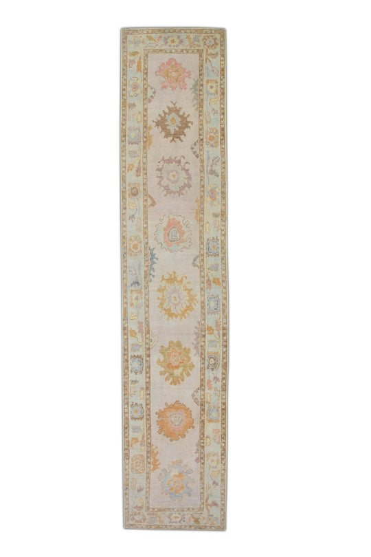 #4195 Turkish Oushak 2'9" x 13'3"