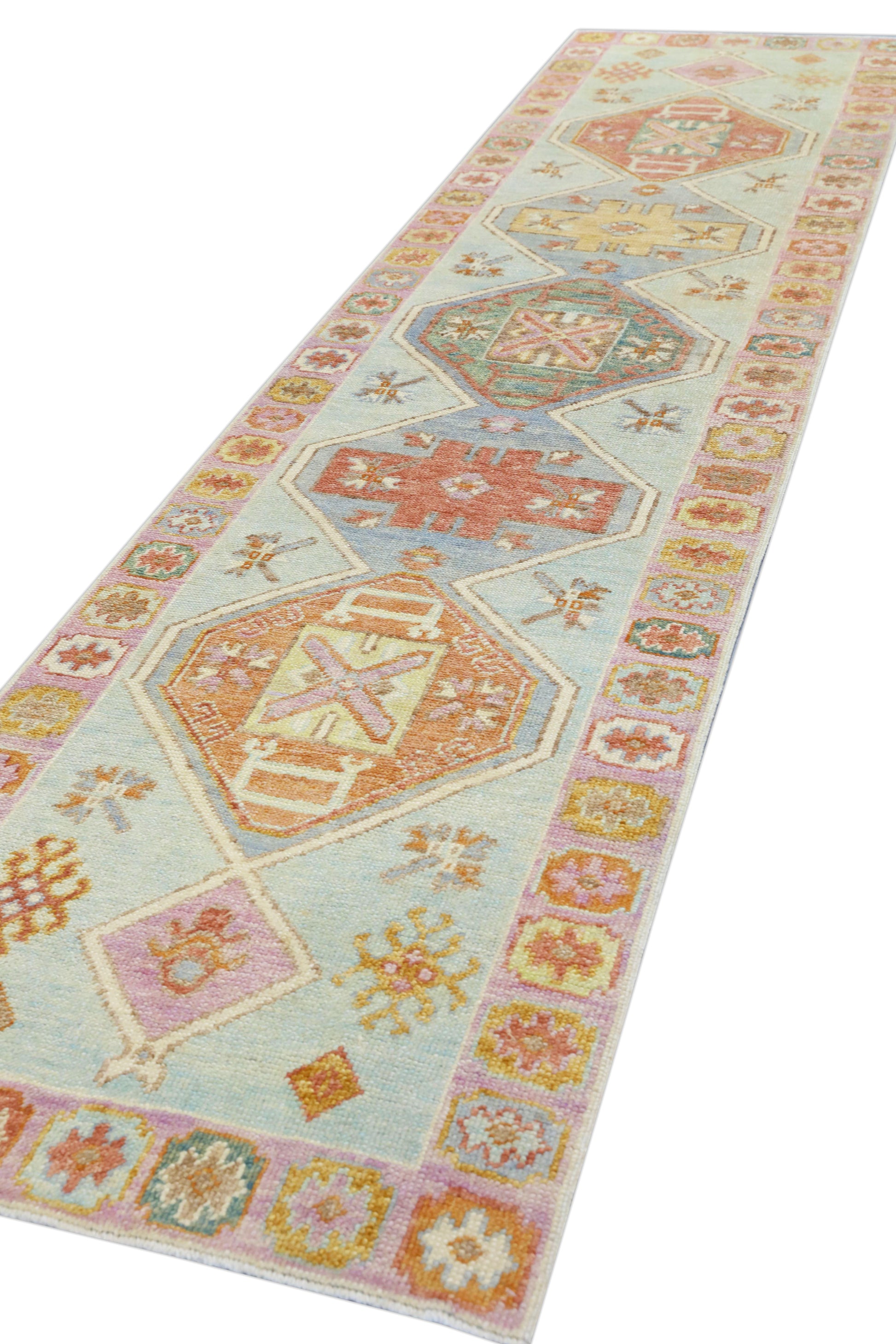 Turkish Oushak Rug 2'11" x 11'8" #4210